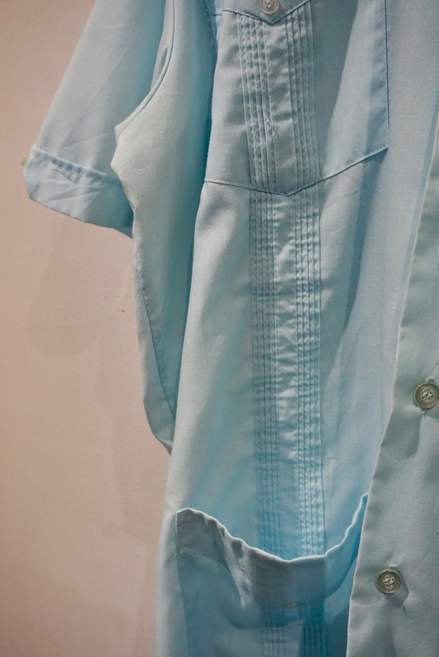 cotton polyester s/s cuba shirt