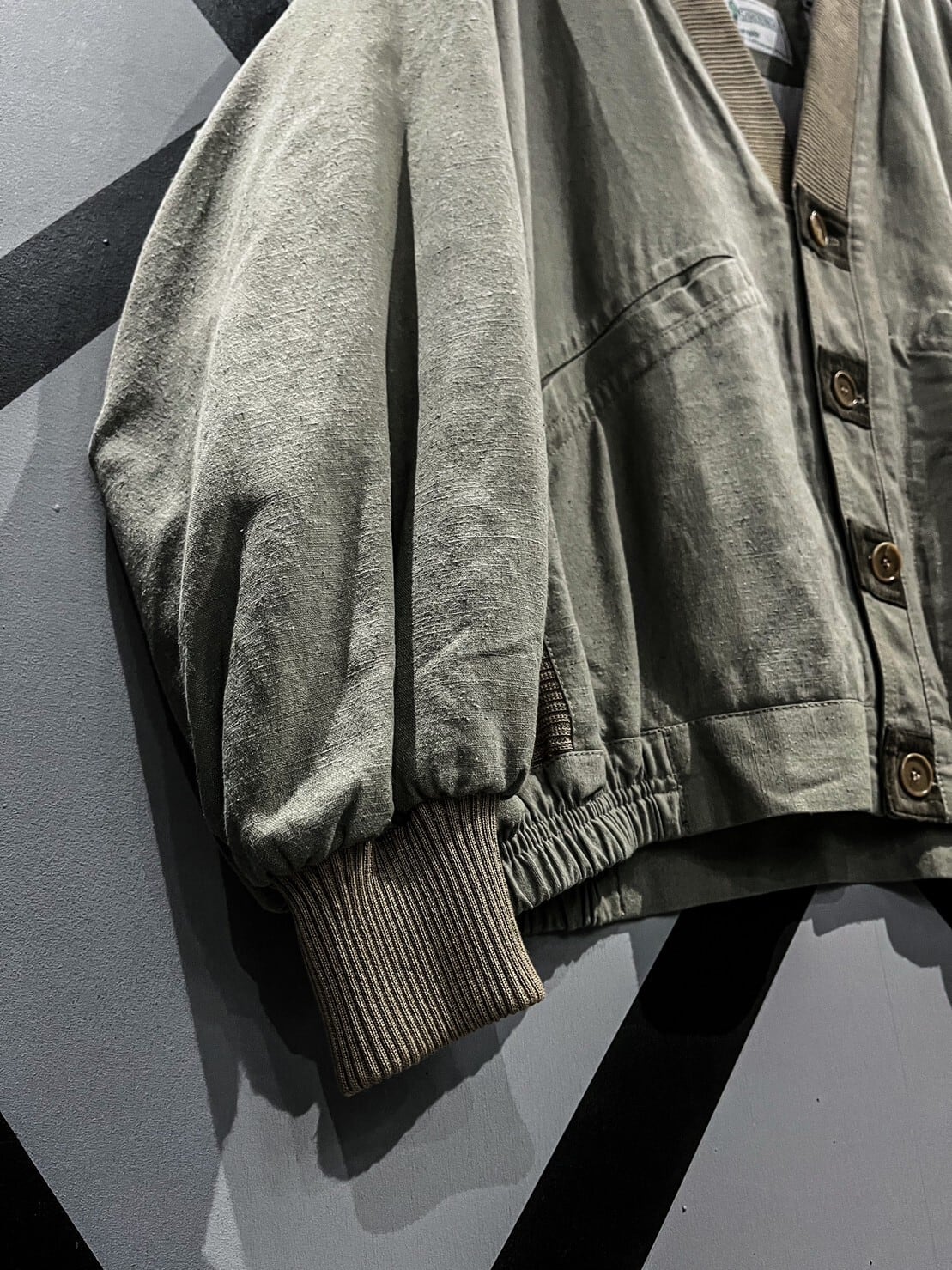 X VINTAGE】Euro Vintage Switching Design Vintage Loose Cardigan