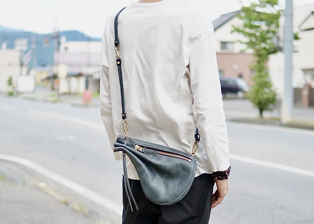 Groover Leather グルーバーレザー GHB-210 巾着ショルダーバッグ