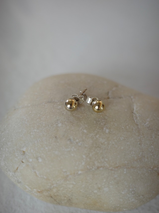 <vintage silver925>petit gold pierce