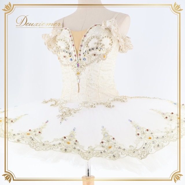 バレエ 衣装 チュチュ エトワール ドンキ 花嫁 白 金 コンクール 発表会 舞台 ダンス 踊り ホワイト系 ゴールド系 エトワール ダンス衣装 バレエチュチュ 発表会用コスチューム ステージ衣装 コンクール衣装 レオタード バレエダンサー 華やかレエ発表会