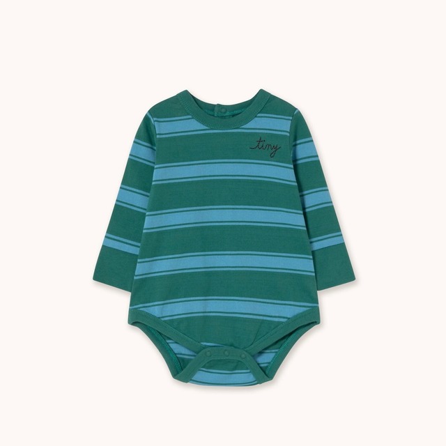 【TINYCOTTONS】 Retro Stripes Body / green  / AW26 drop1