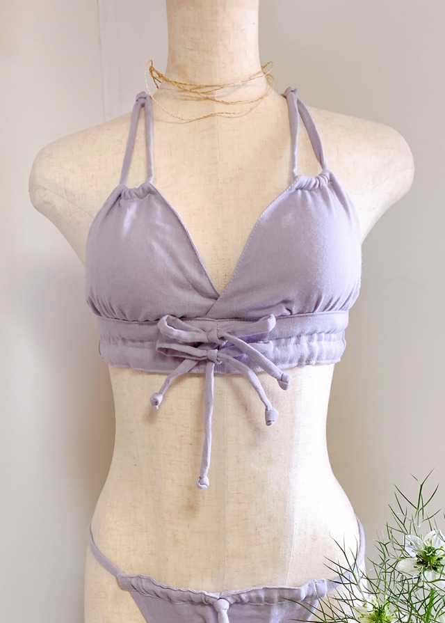 　締めつけない下着　“ゆる〜りブラ“ ラベンダー　第7チャクラ