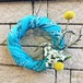 Used bandana wreath