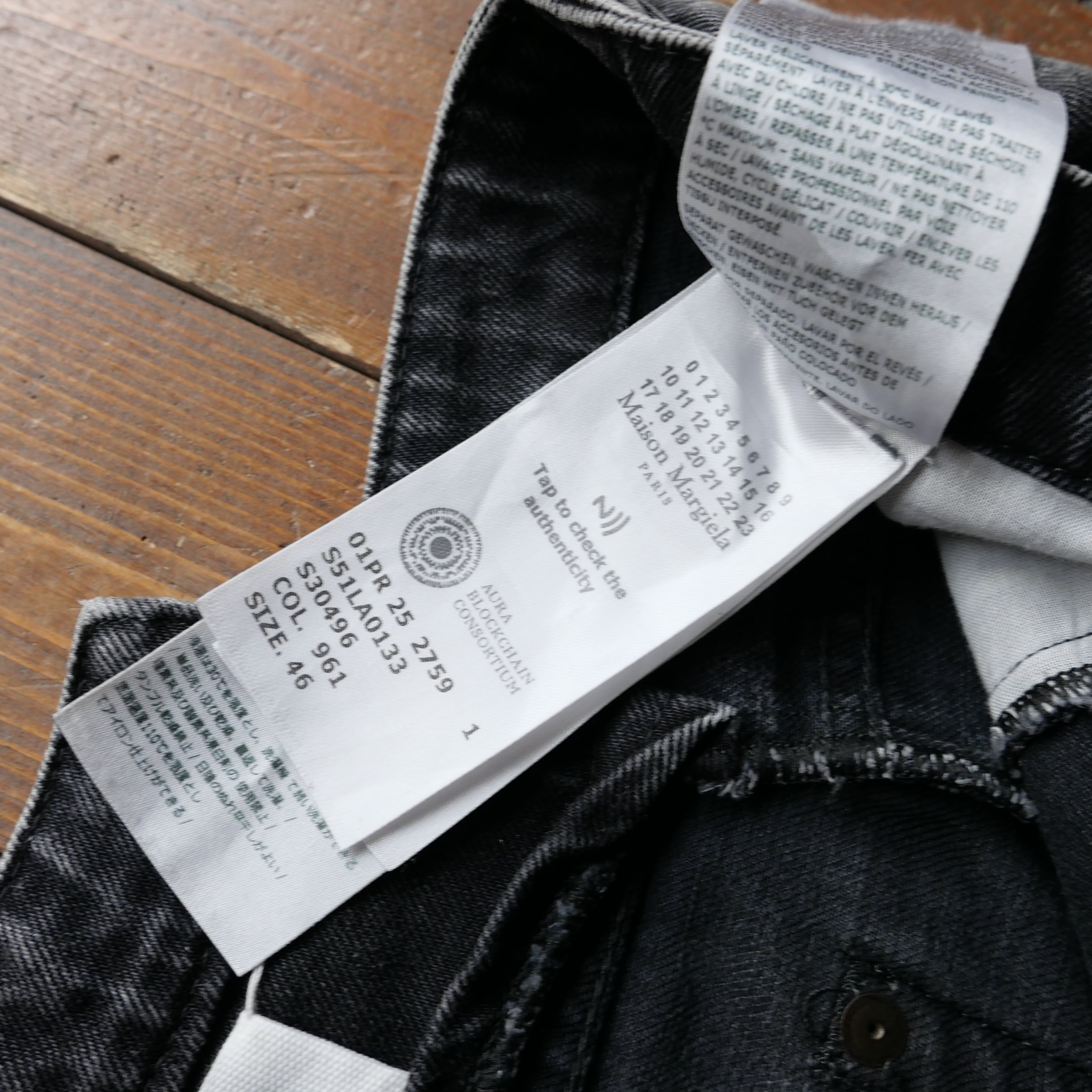 Maison Margiela 25SS BLACK DENIM PANTS | safarionline