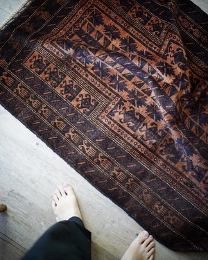 【094】Vintage Afghan Prayer rug 1980's
