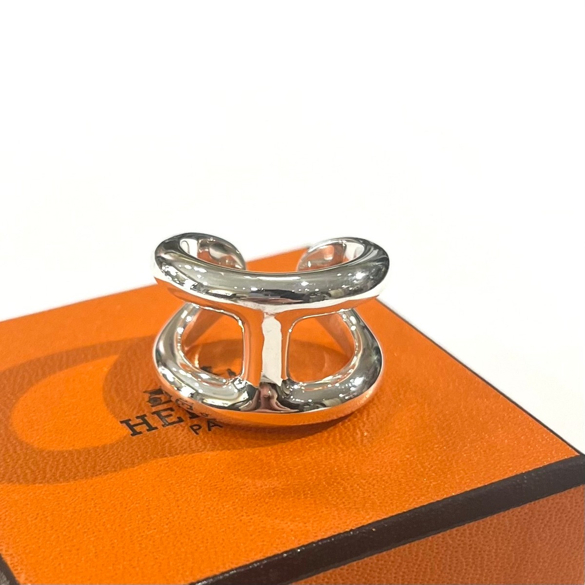 希少【HERMÈS】【約17号57】2504指輪ブランド オスモズGMリング 