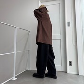 エコレザーカフデザインスウェードJK/ブラウン