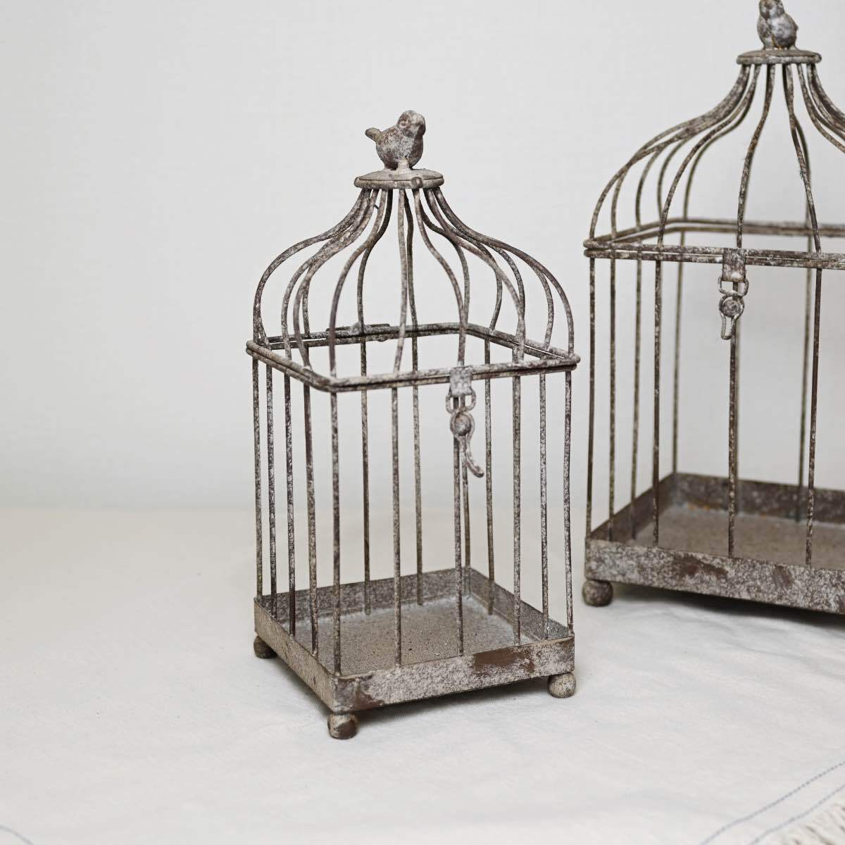 アンク ブリキバードケージ Sサイズ|アンティーク調 インテリア 鳥籠 鳥カゴ 雑貨屋