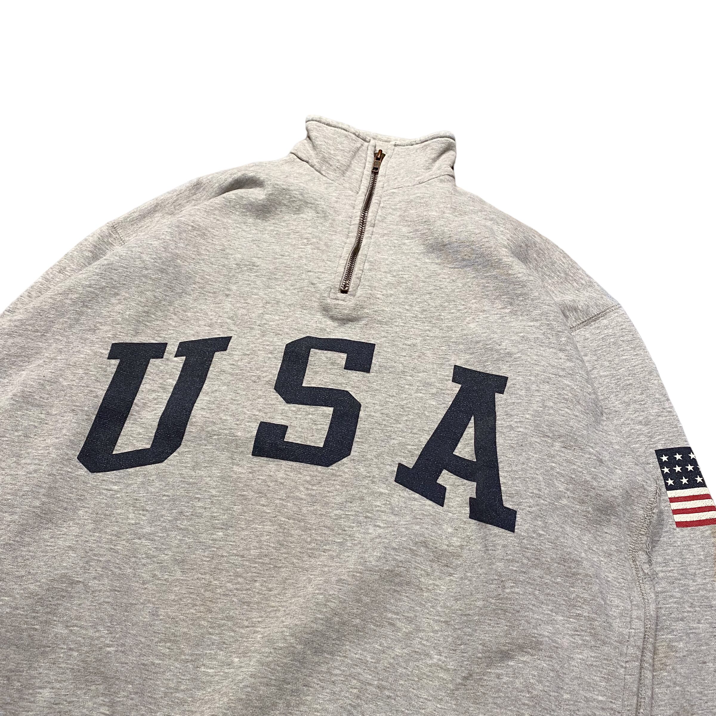 POLO SPORT ラルフローレン HALF-ZIP USA SWEAT