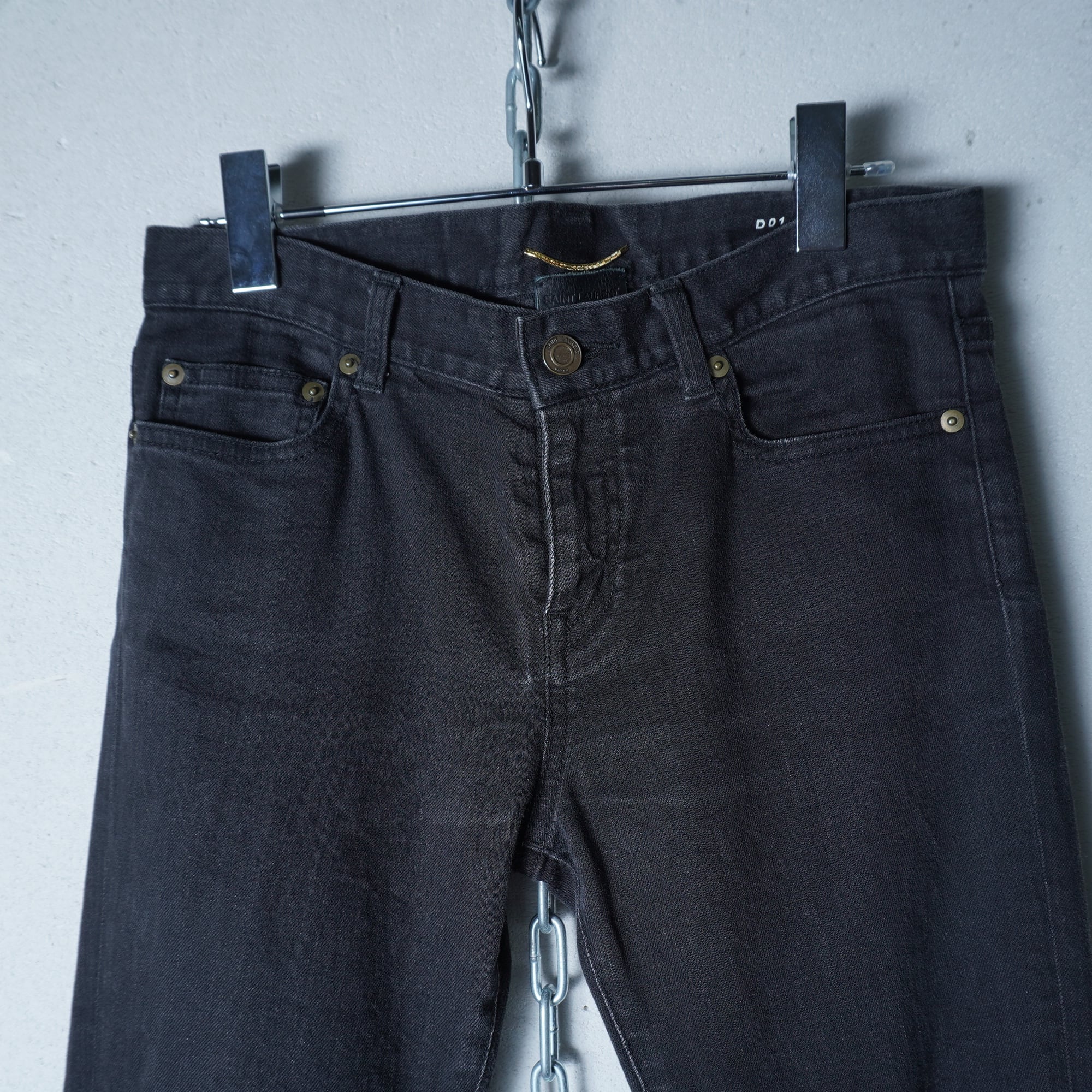 Saint Laurent】サンローラン エディ期 ダメージ加工カットオフデニム