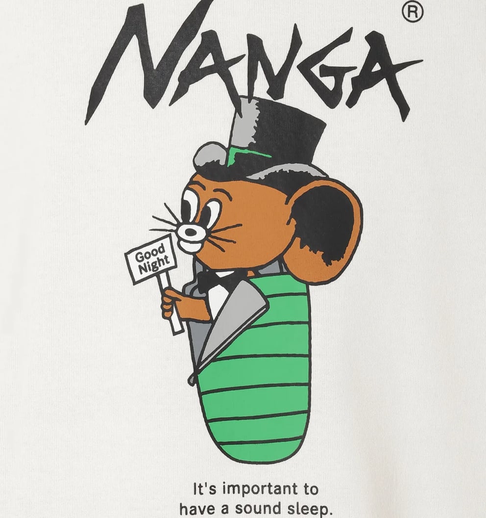 NANGA×JERRY UKAI ECO HYBRID SLEEPING JERRY MARQUEZ TEE / ナンガ