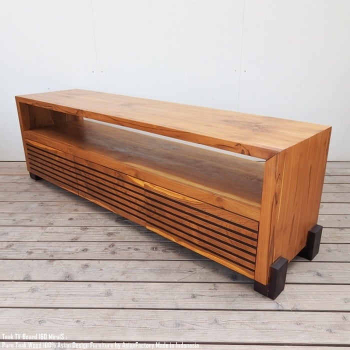 チーク無垢材 テレビ台 160cm ミライS テレビボード テレビラック