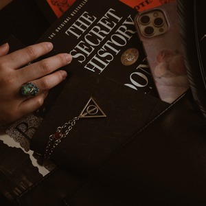 Mermaid's tear and heart  ring