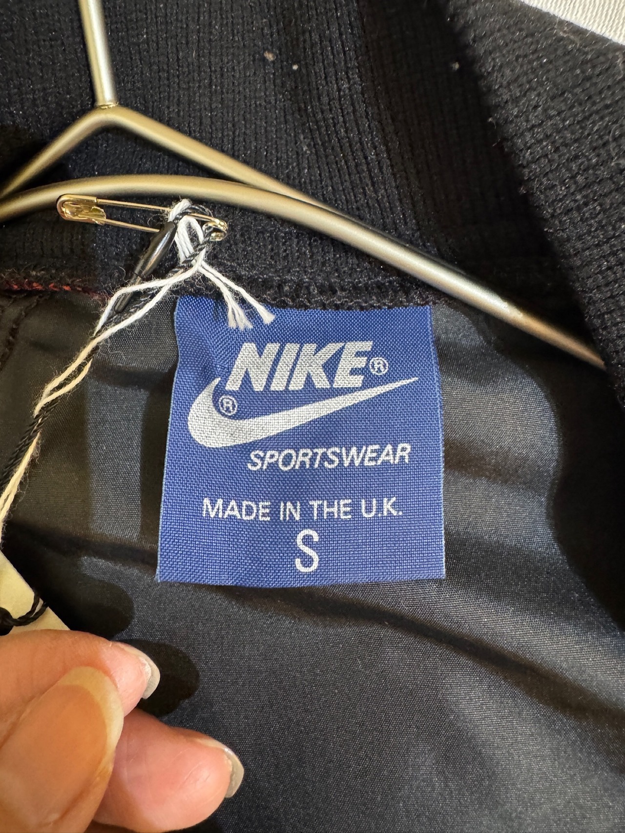 【超希少アーカイブ】80s ヴィンテージ NIKE "AIR JORDAN" ウイングロゴ ナイロンジャケット / MADE IN THE U.K.