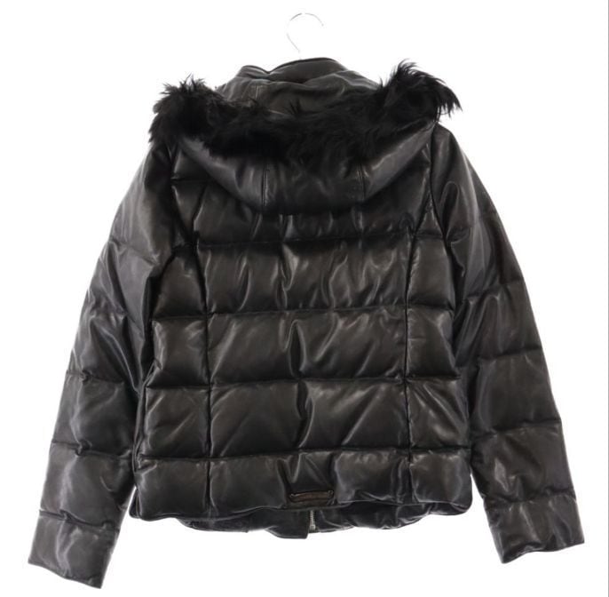 CHROME HEARTS クロムハーツ ファーフード オールレザーダウン