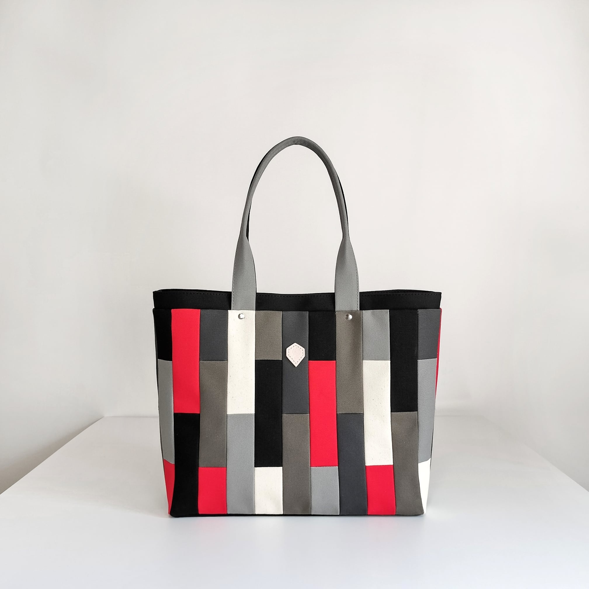 【受注制作】モザイクトート L MonoRed