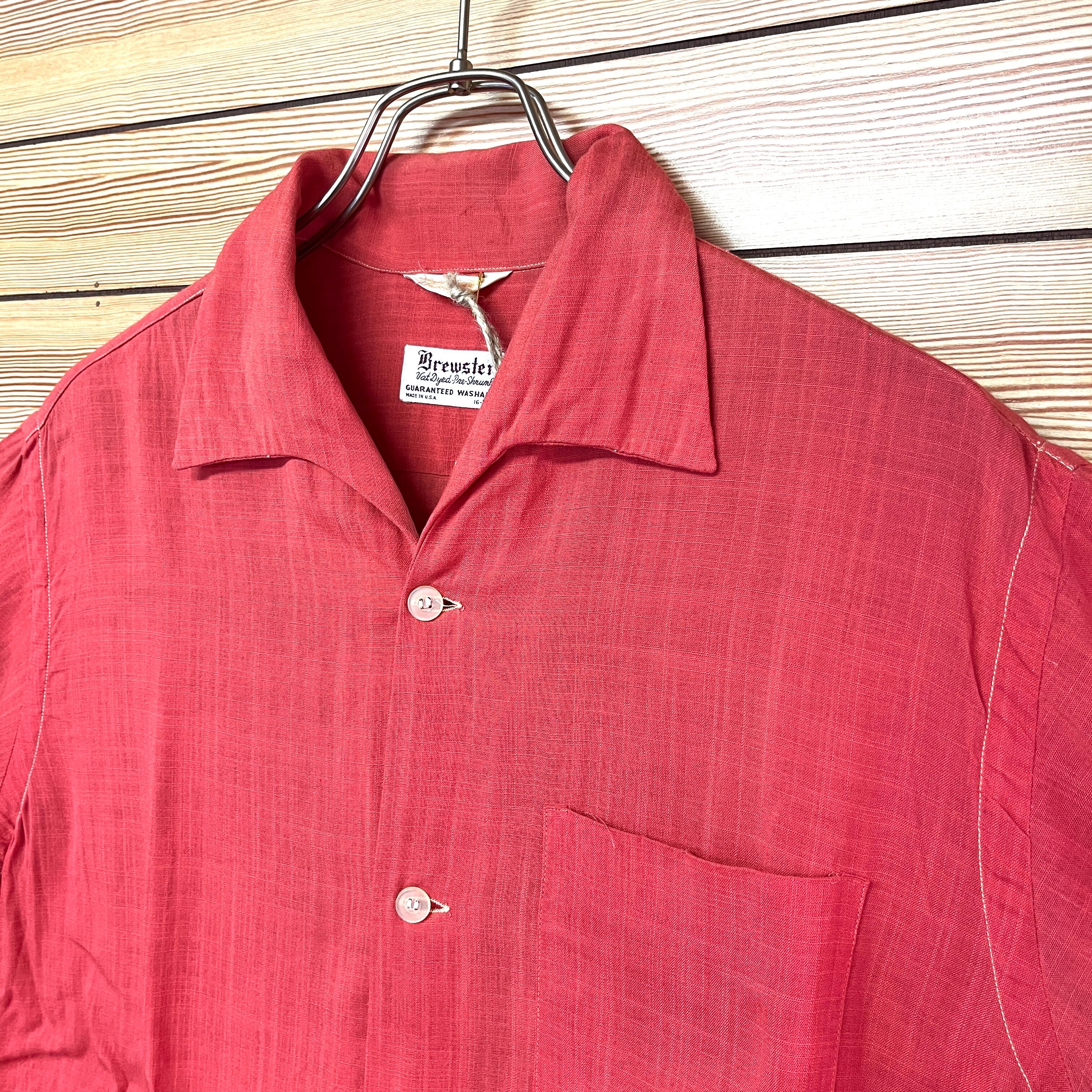 50s USA製 Brewster 半袖ボックスカットシャツ | harrysally