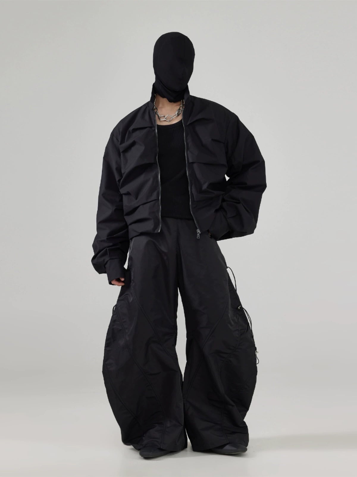 FRKM SCD 24AW マルチレイヤー ショートルーズ シャツジャケット  