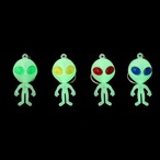 Glow Alien Keychain "Blue"/キーホルダー/宇宙/エイリアン/DETAIL