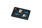 36-2511 携帯名刺＆カードケ－ス 黒 二羽鶴 Portable Business Card Case w Crane