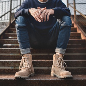 Sand Suede Lace-Up Boots / サンド スエード レースアップ ブーツ