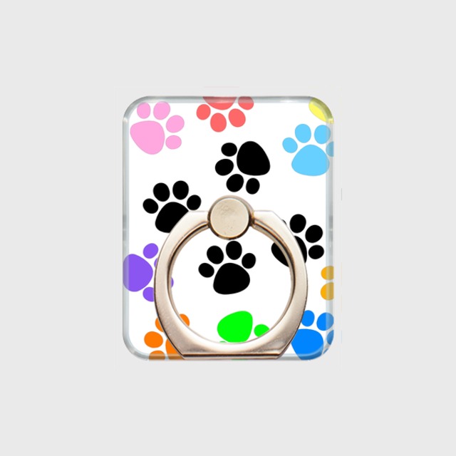 スマホリング 犬の足跡 犬柄グッズ オンリーワン 犬柄モチーフの雑貨通販店 スマホリング 犬の足跡 犬柄グッズ オンリーワン 犬柄モチーフの雑貨通販店