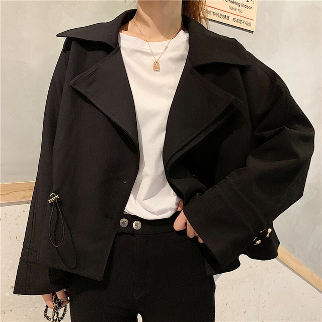 Pコート 韓国ファッション かわいい カジュアル シンプル 118