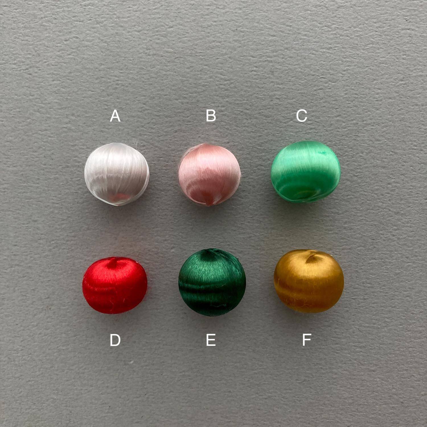 確認用ビーズ 再入荷〉シルクボールビーズM（14~15mm） | Dua-アクセサリーパーツ