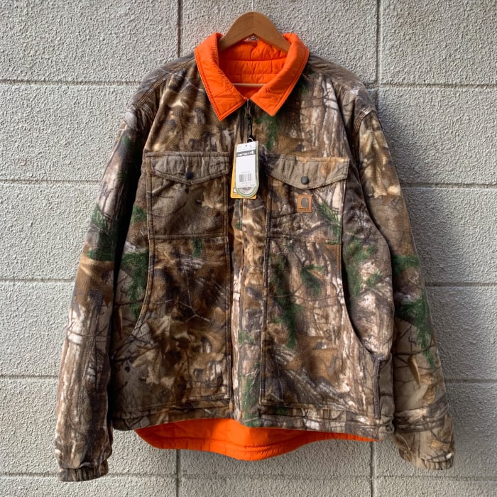 Carhartt REALTREE CAMO Fleece / Nylon Reversible Insulation Jacket (カーハート  リアルツリー 迷彩 フリース ジャケット)