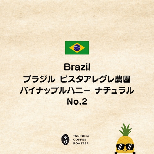 《直接来店受取》ブラジル ビスタアレグレ農園 パイナップルハニー ナチュラル No.2