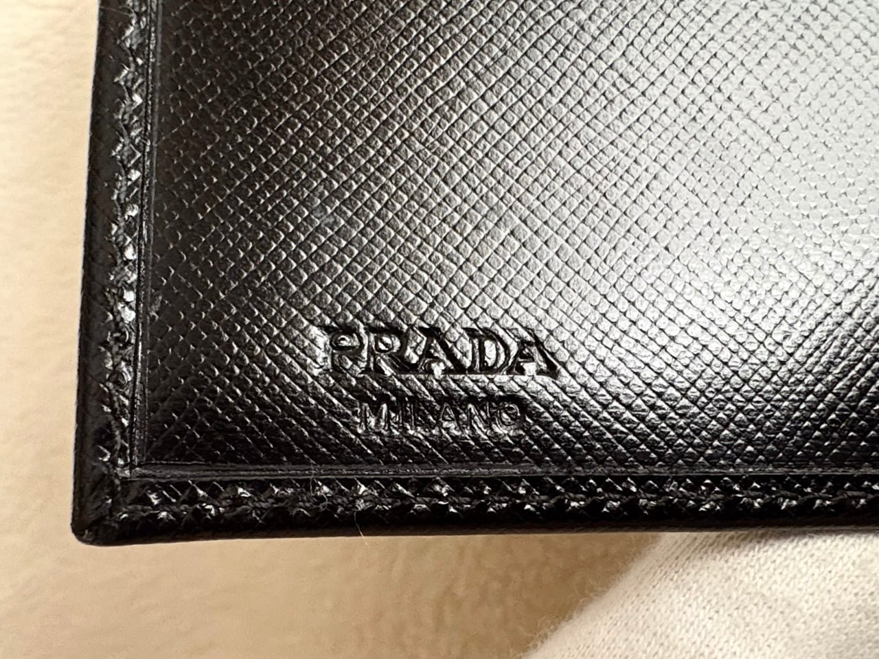 PRADA Saffiano M170A leather wallet BLACK MADE IN ITALY | AFTER DARK