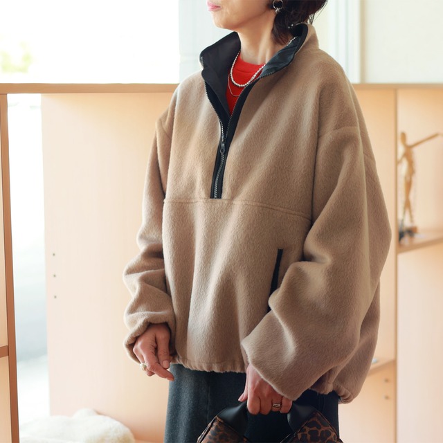 YENN / イエン ウインドストッパーフリースジャケット ｜ ハンドウォッシャブルOK！抜群の防風性と軽やかな着心地で、デイリーに大活躍するお洒落な一着。