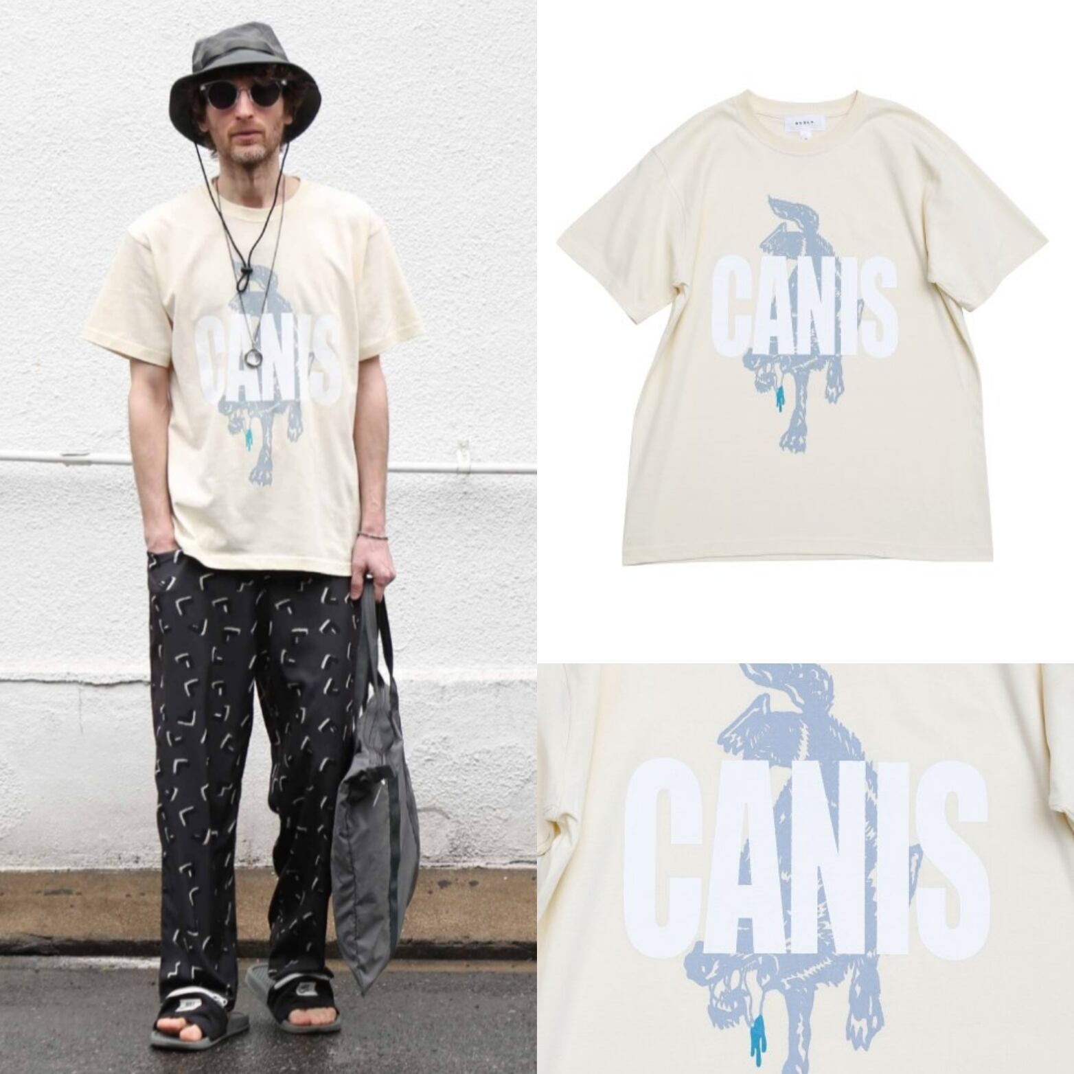 QUOLT  CANIS TEE （アイボリー）