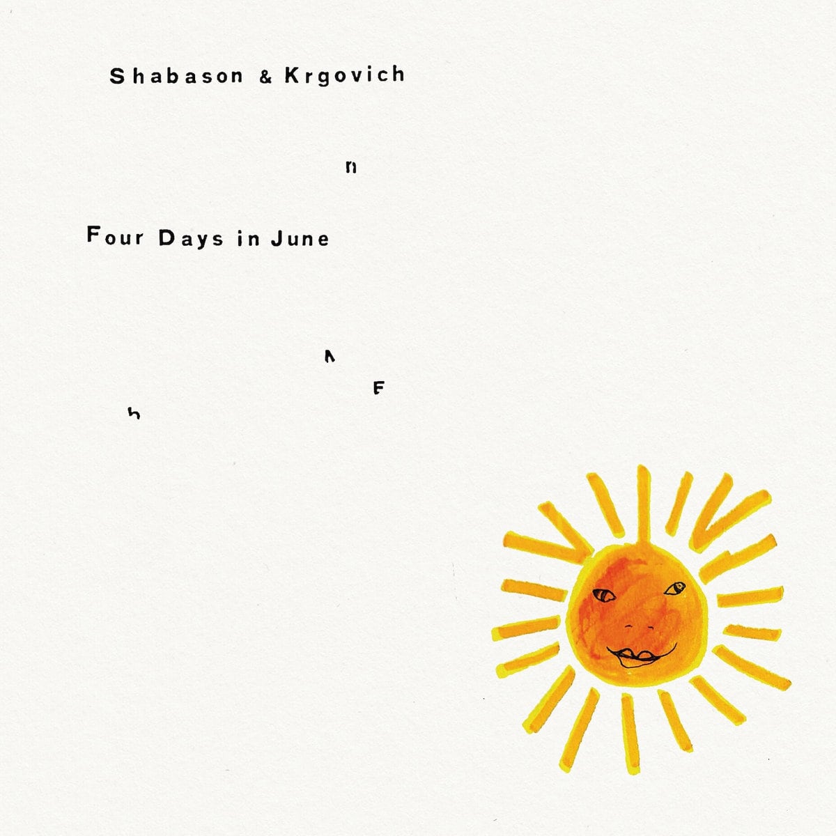 Shabason & Krgovich - Four Days in June (CD)
