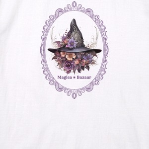 オリジナルTシャツ　魔女の帽子屋さん　パープルウィッチハットWH　OR002
