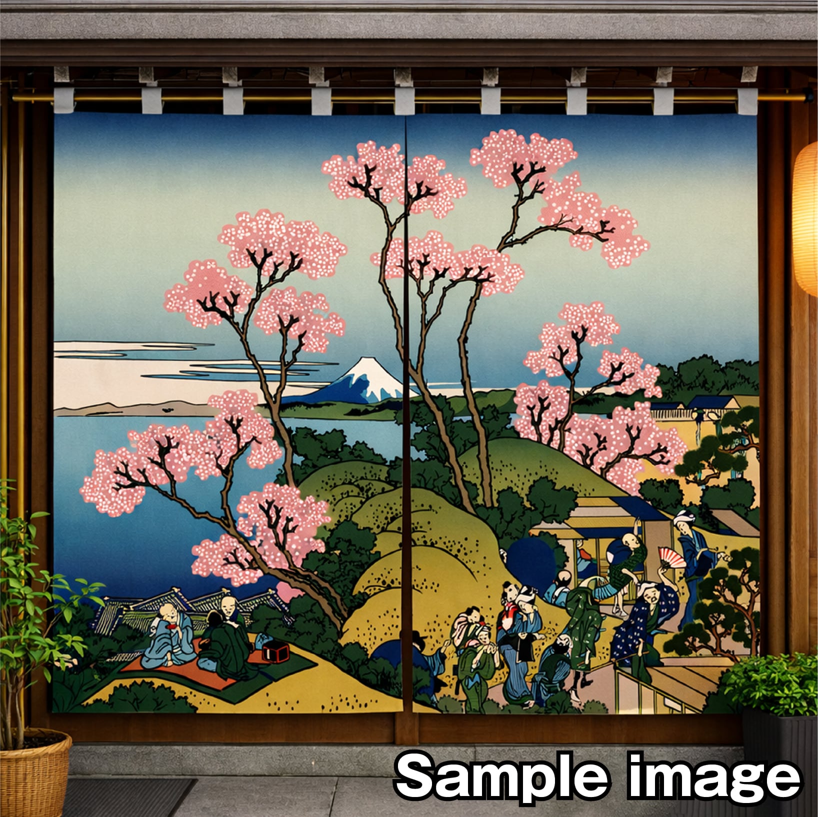 商用可】浮世絵 花見ベクター素材セット Vol.1 (厳選7点) | 浮世絵素材