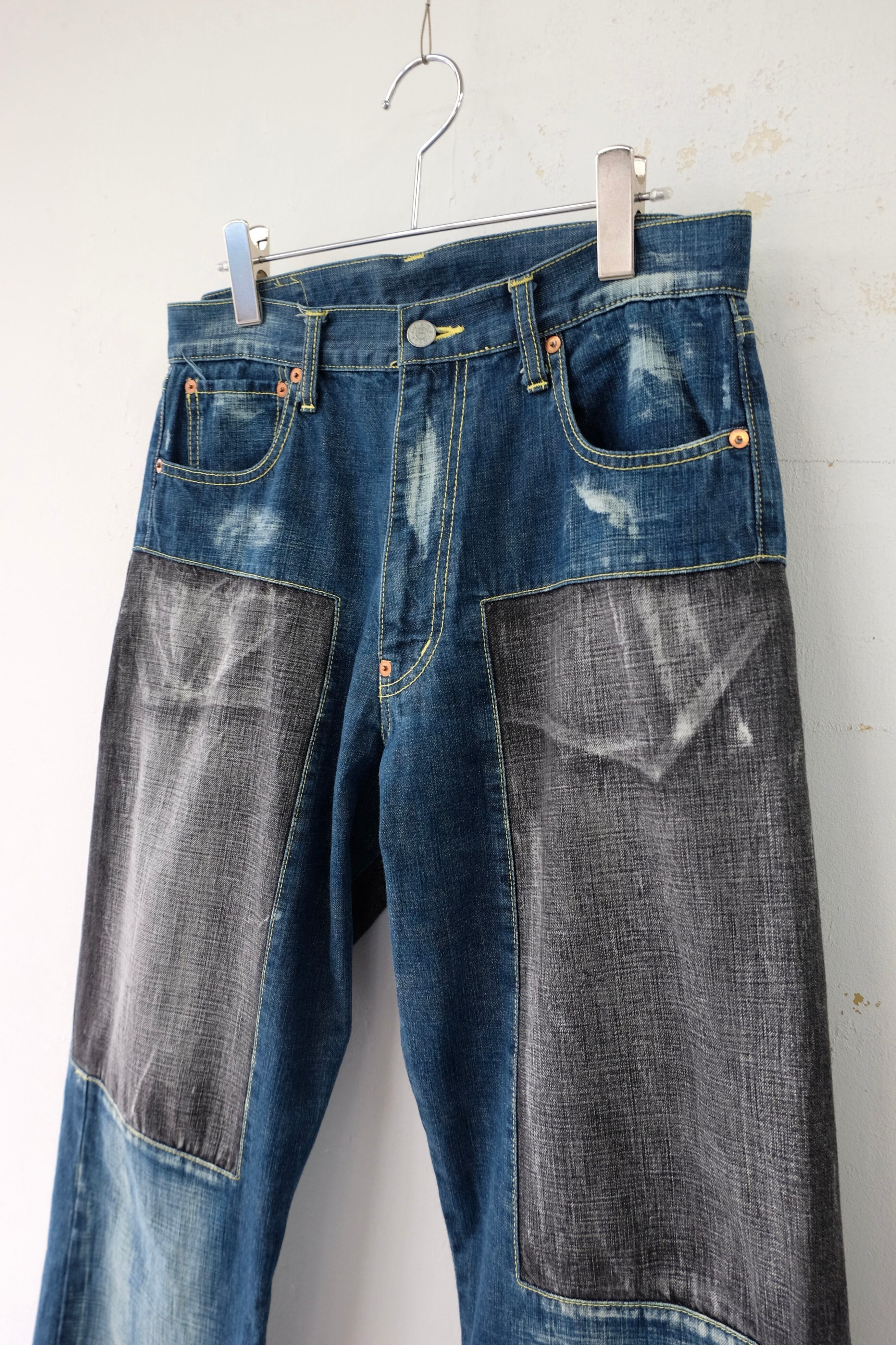 YEN JEANS by MICHIKO KOSHINO switching design denim pants | gamustore