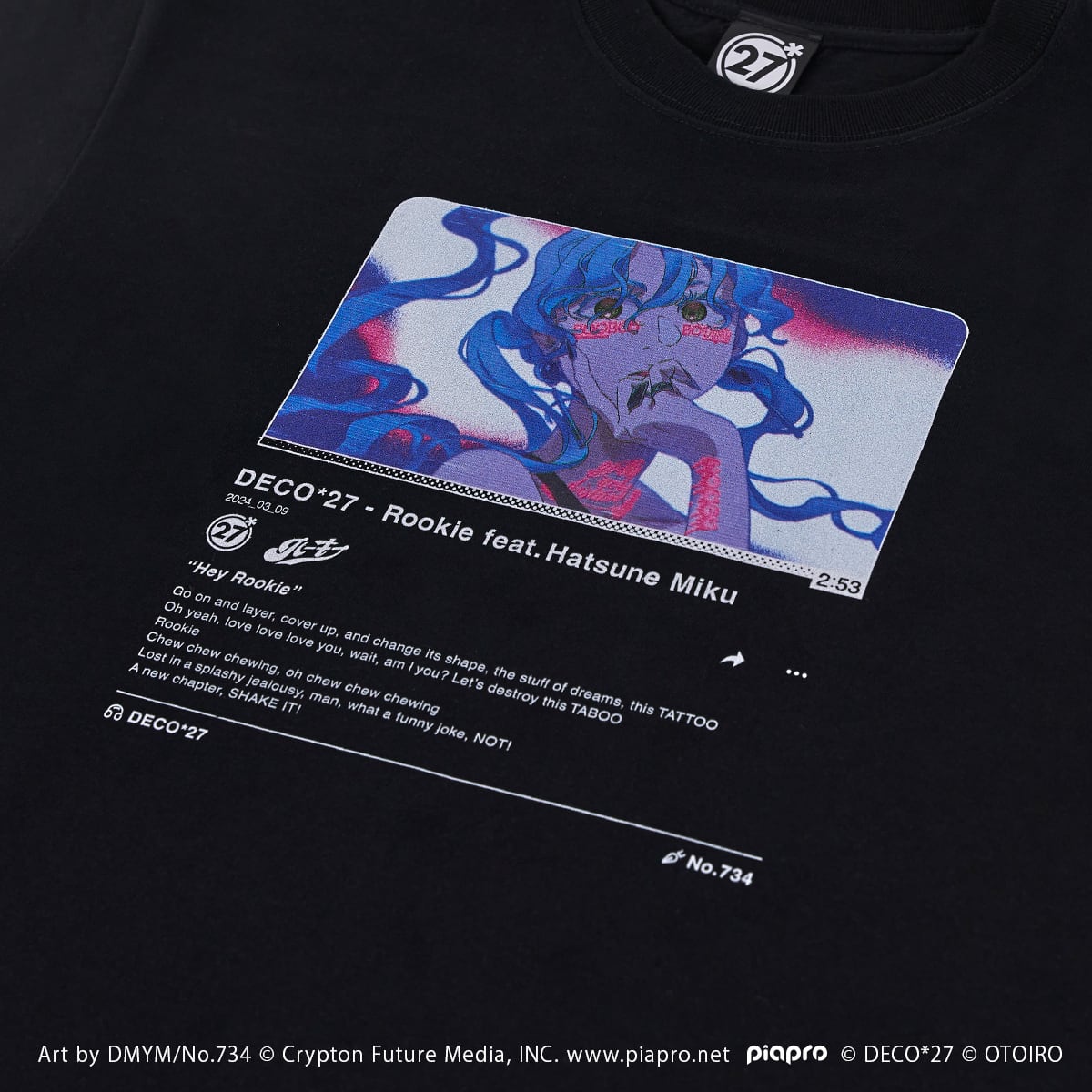 ルーキー】サムネイルTシャツ / ブラック | OTOIRO ONLINE STORE