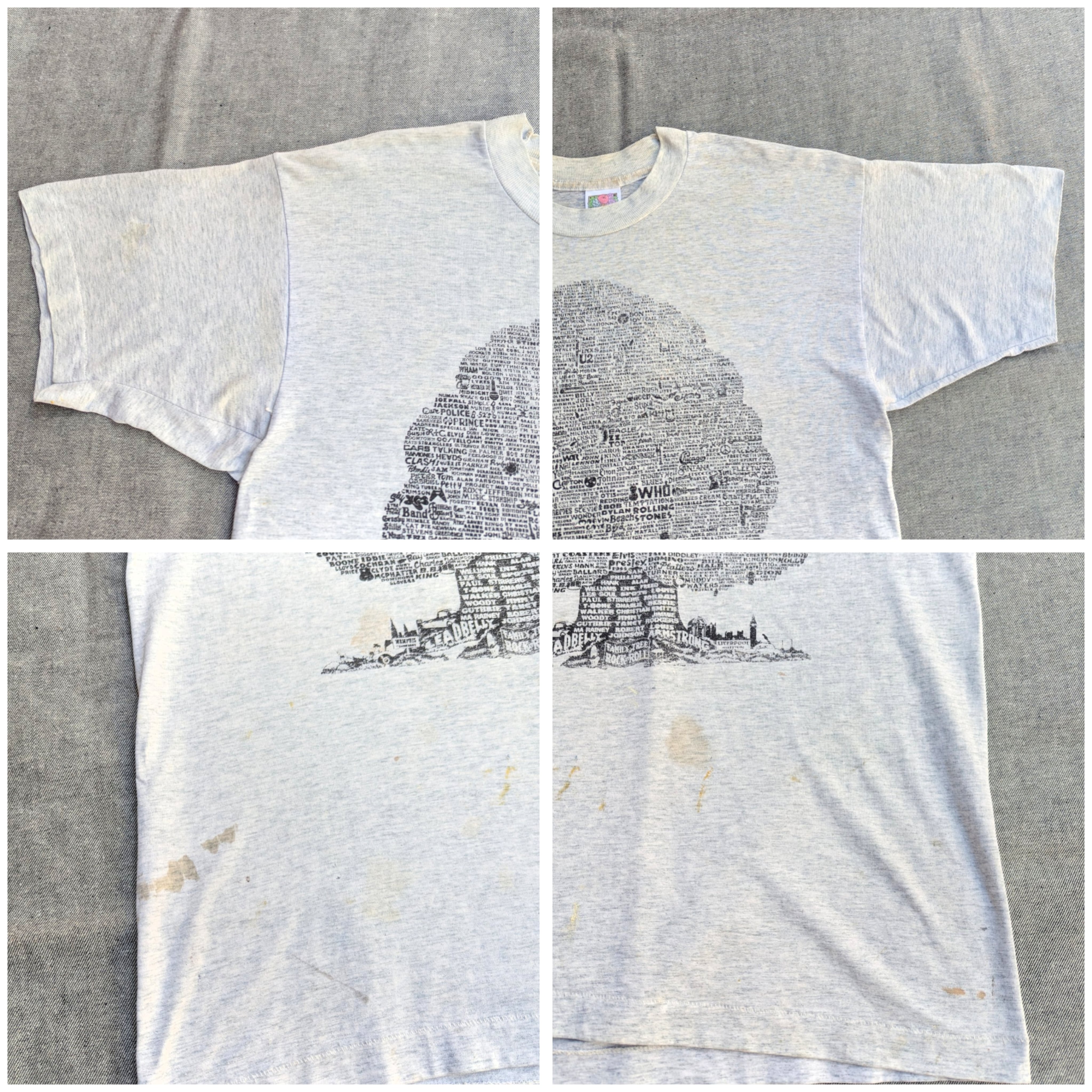 90s family tree of rock & roll Print tee 小岩店 | What'z up