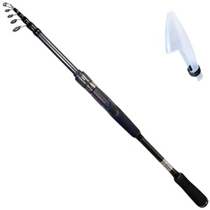 【在庫処分】高コスパ ガイド固定 振出式カーボンロッド S180M S210M S240M S270M スピニングロッド テレスコロッド コンパクトロッド トラベルロッド 竿袋付き