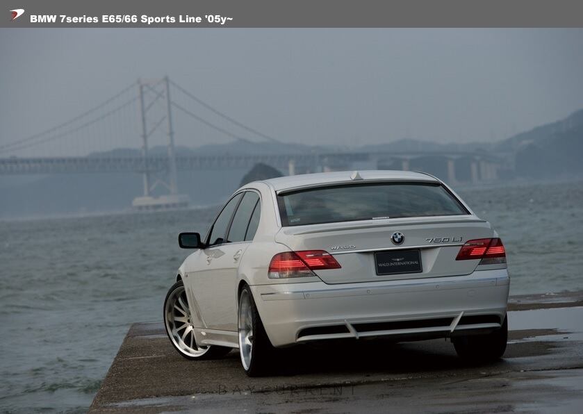 WALD-Sports Line】 BMW E65 / E66 05y~09y ハーフ リアスカート