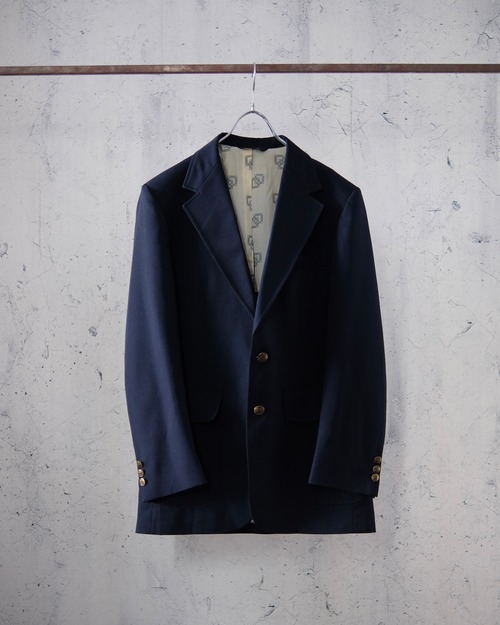 70's navy tailored jacket