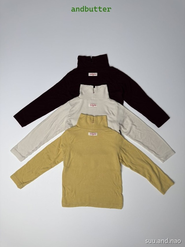 取寄:ANDBUTTER スリットタートルTシャツ/Jr※送料無料