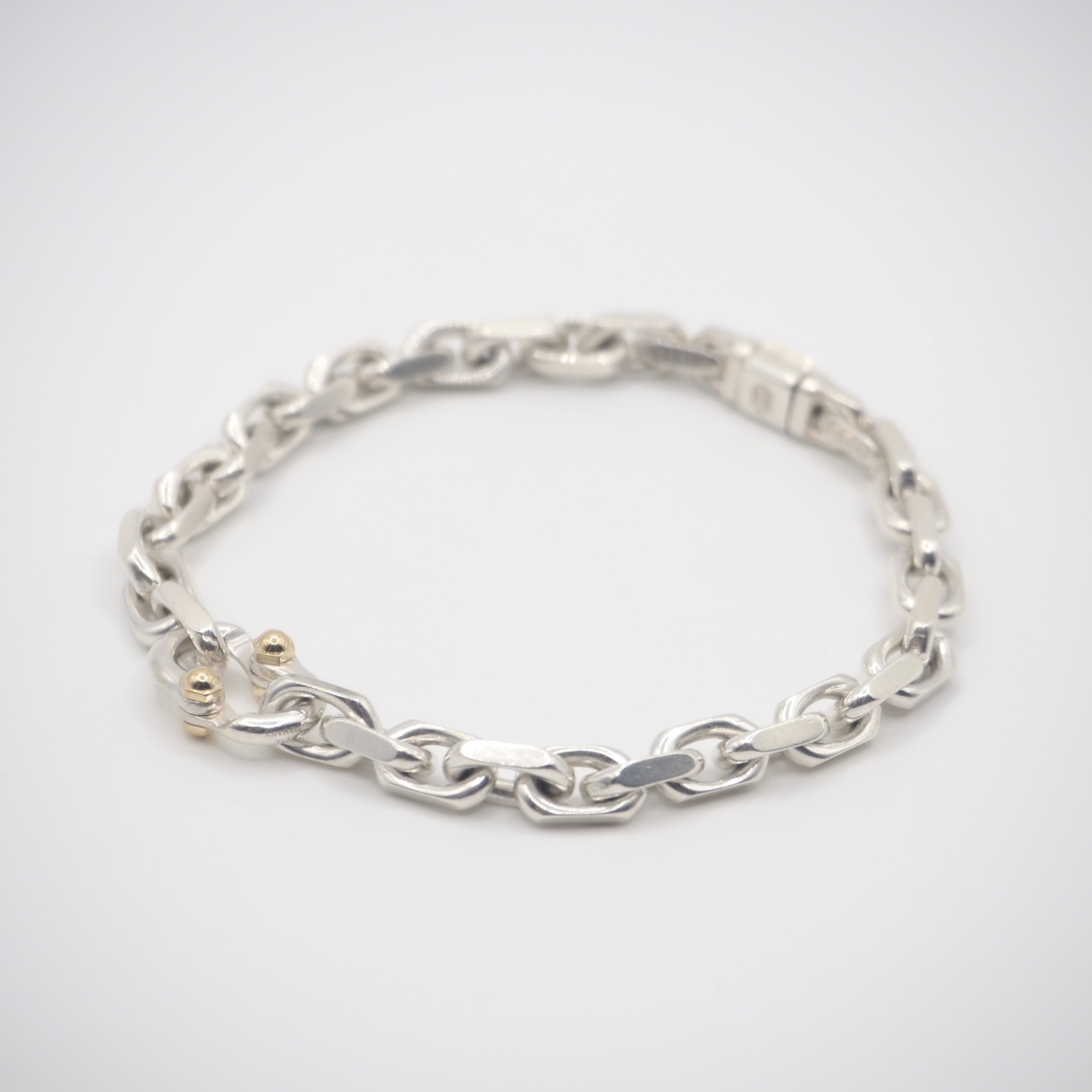 Tiffany&Co. メイカーズ ブレスレット シルバー925 K18 ティファニー