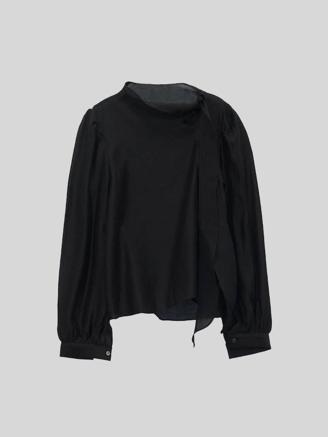 (予約) afarrier / Sasim tie ribbon blouse 2color