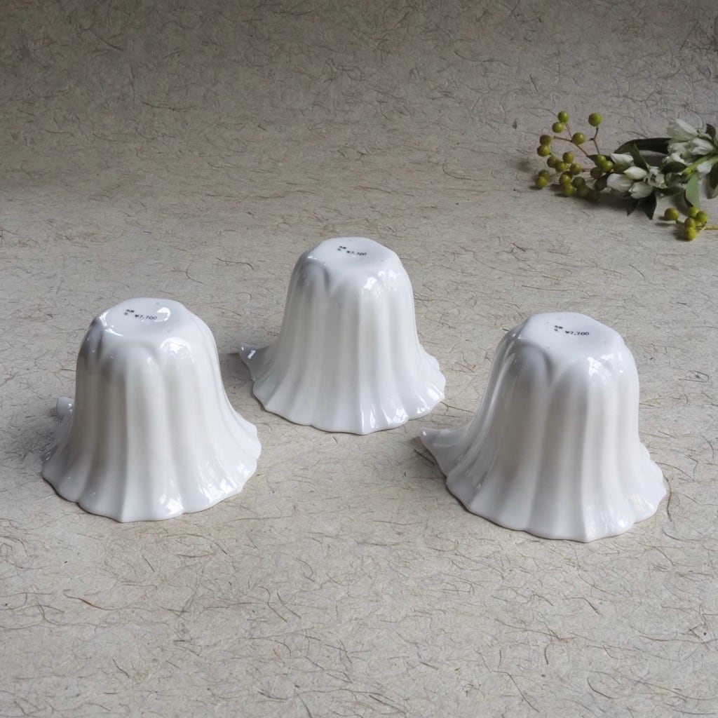 色原 昌希/白磁 6稜花茶海(片口)