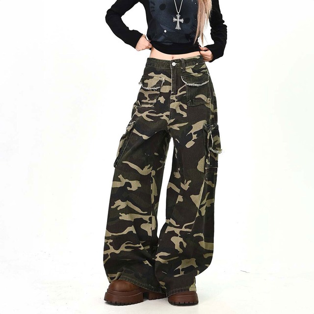 ユーティリティミックスカモフラカーゴパンツ
 1col   R01588