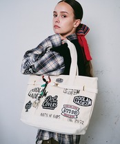 【直営限定ITEM】マルチワッペンターンロックトートバッグ TYPE-B (IVORY) CQ-48515H