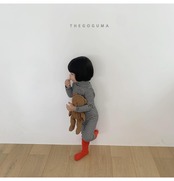 ザゴグマ / THE GOGUMA / ぽかぽかボーダーレギンス / 韓国子供服 / ジュニア / 26winter〖取寄〗*JS~JL*